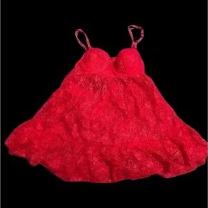 La Senza red ladies nighty / intimate sleep  wear size small red